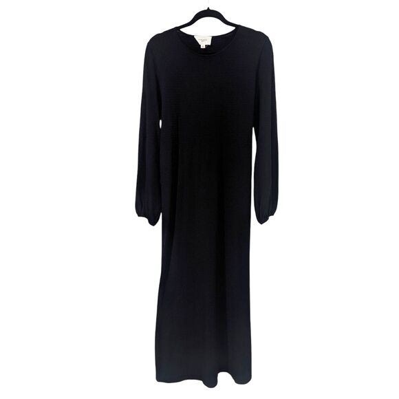 Pomander Place Tuckernuck Dress Womens XL Black Maxi Long Sleeve Stretch Lennox - Picture 1 of 9
